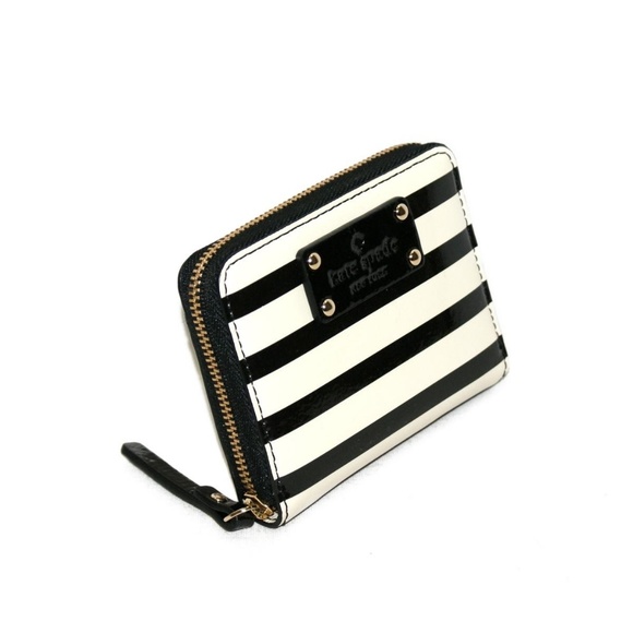 kate spade Handbags - Kate Spade wallet black and white striped